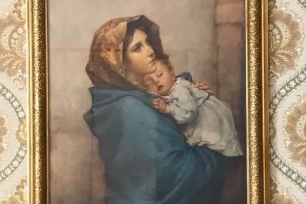 Gemälde Bild Maria Mutter Gottes Jesus antik 50€