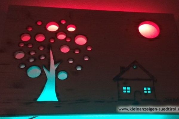 LED Wandlampe Leuchte Wandbild Sommertraum