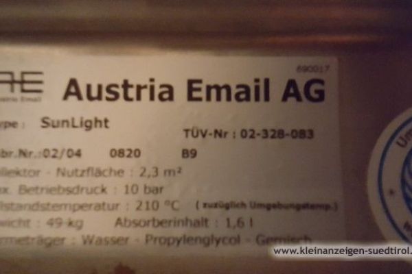 Suche Solarkollektoren AUSTRIA EMAIL SunLight