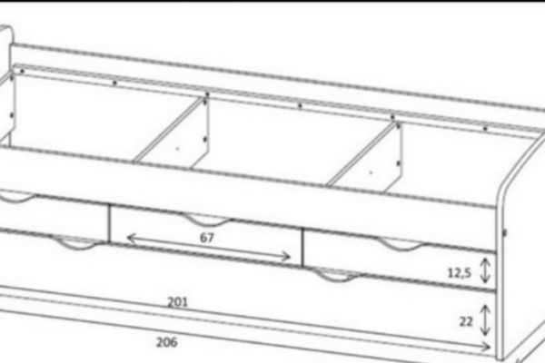 Kinderbett 90x200