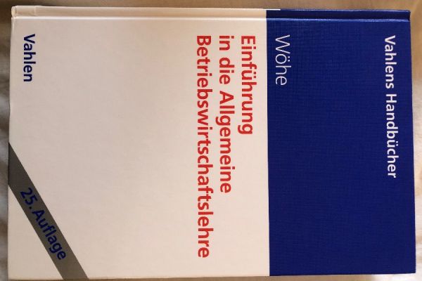 Einführung in die allgemeine Betriebswirtschaftslehre