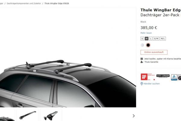 Thule Wingbar 9582B