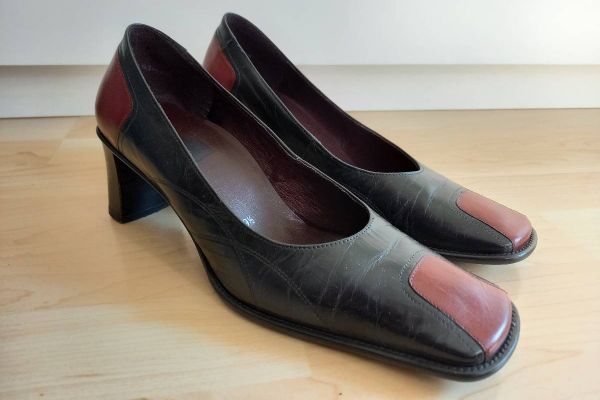 Echt Leder Schuhe, 4,5cm Absatz Gr. 39 1/2, GUTER ZUSTAND