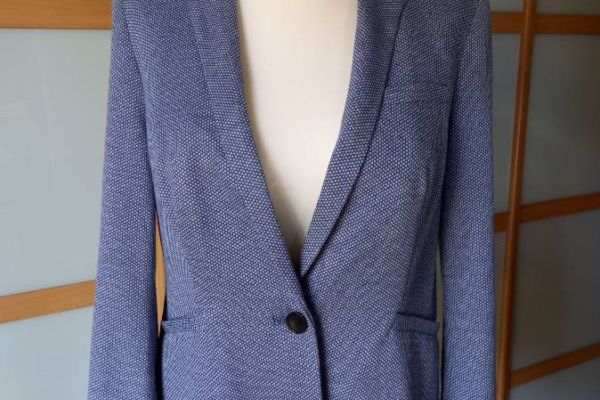 Esprit Sweatshirt-Jacket mit Karomuster Gr DE 42/ ITA 46 WIE NEU