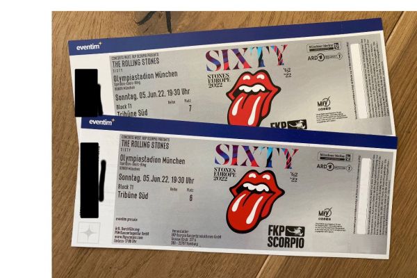 Konzert Rolling Stones Tickets 05.06.2022
