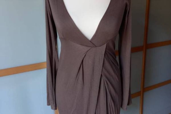 Jerseykleid stylische Ballonform Gr. 36-38 DE Gr. 40-42 ITA