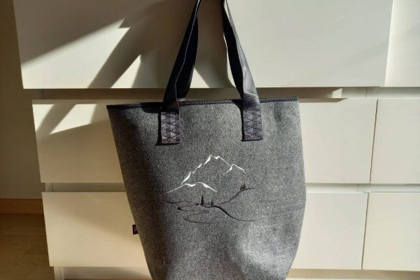 Shopper Filz mit edler Stickerei -NEU-