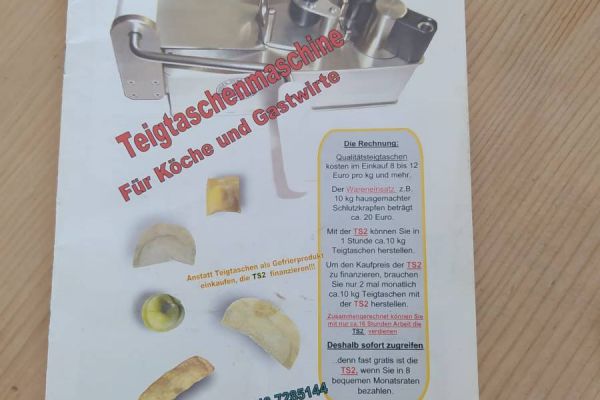 Teigtaschenmaschine zu verkaufen