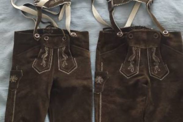 Lederhose 3/4 Buben Größe 110 und 122