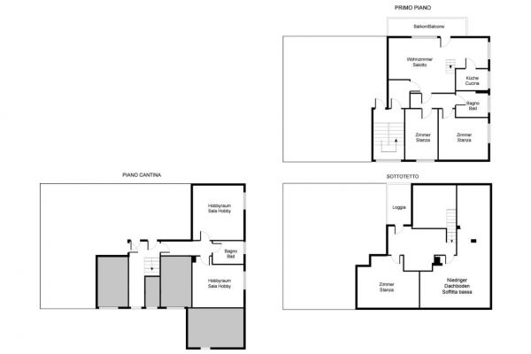 4 Zimmer-Duplexwohnung plus Subterrain in Meran (Obermais) zu vermiete