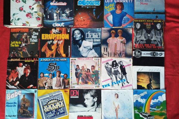 Schallplatten 70er-80er Jahre für Jukebox und Plattenspieler VG+