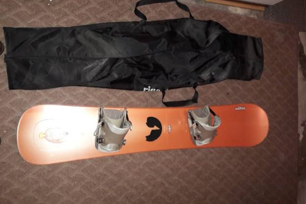 Snowboard+Bindung+Tasche