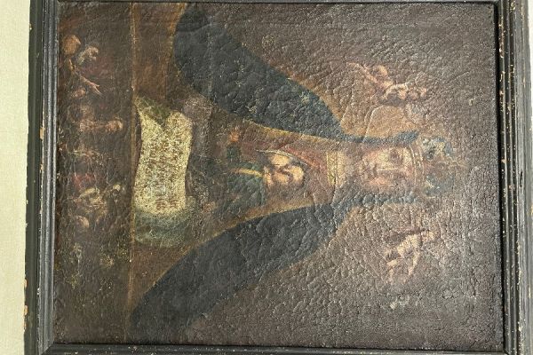 Ölbild „Stillende Madonna“, 17. Jahrhundert