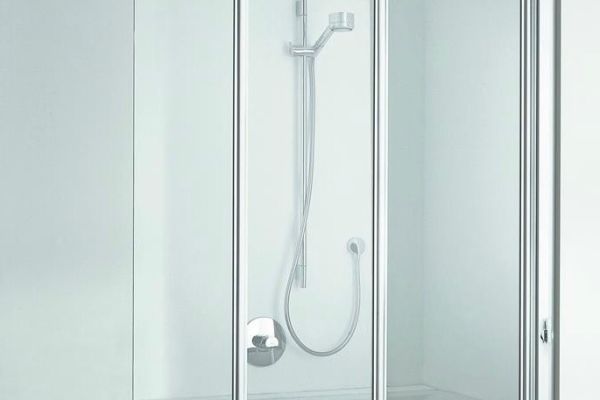 Duscholux Glasduschwand, 3-teilig, für Badewanne
