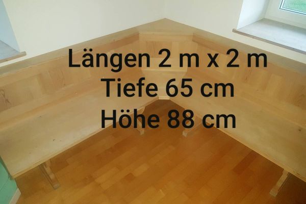 Eckbank Massivholz Fichte natur um € 180 zu verkaufen.