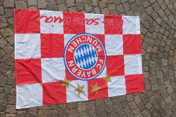 FC Bayern- Schal und Fahne zu verschenken