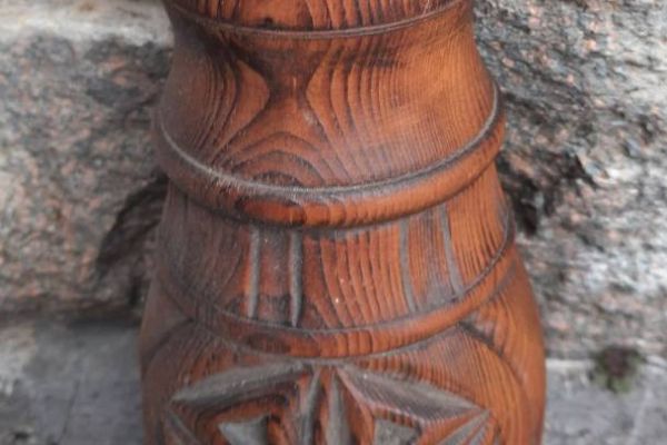 Holzbehälter Vase zum Aufhängen