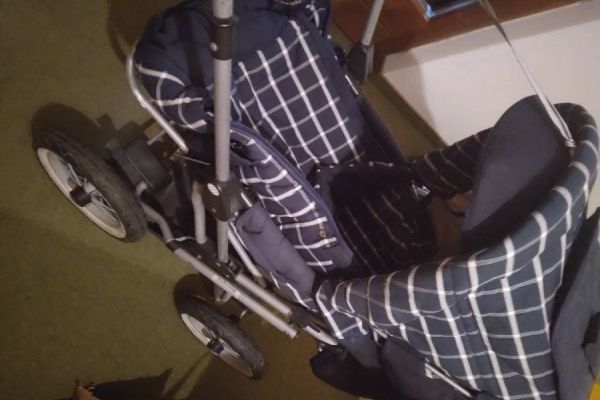 Kinderwagen mit großen Rädern