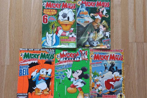 Mickey Mouse Hefte - 5 Stück top Zustand