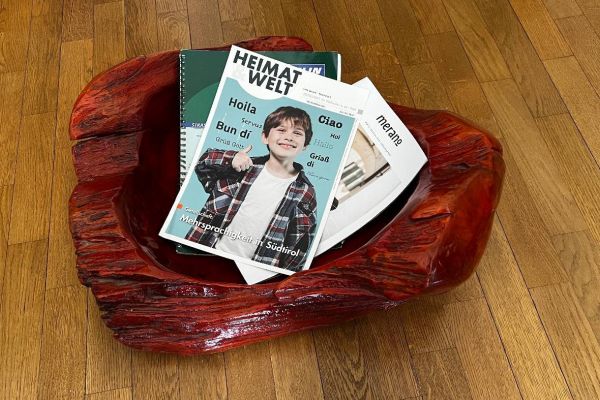 Schöne Zeitungsschale aus Wurzelholz