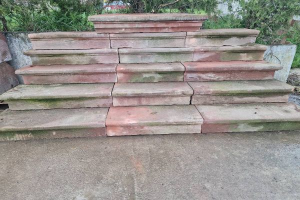 Sandstein  platten -- treppe