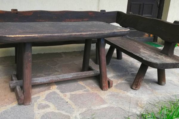 Gartenbank Eckbank Massivholz