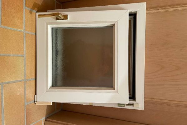 2-fach PVC-Fenster mattes Glas