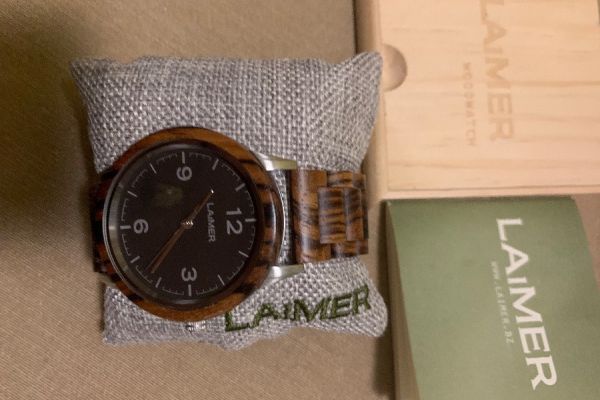Laimer Holzuhr Woodwatch NEU original verpackt