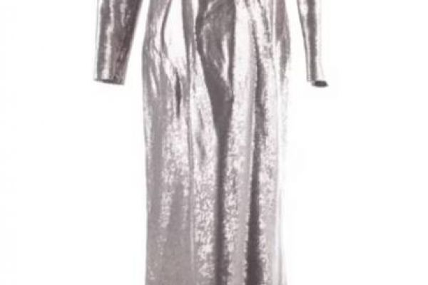 Goldenes Seidenkleid - Abendkleid - vestito da sera in seta