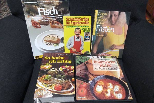 Kochbücher, Rezepte. 5 Bücher- Italienische Küche