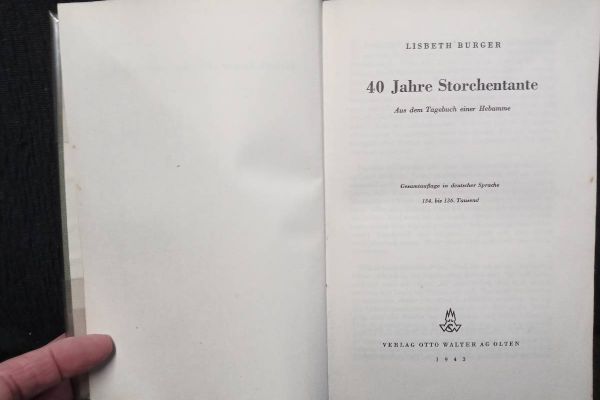 Buch:  40 Jahre Storchentante  - 1943 -
