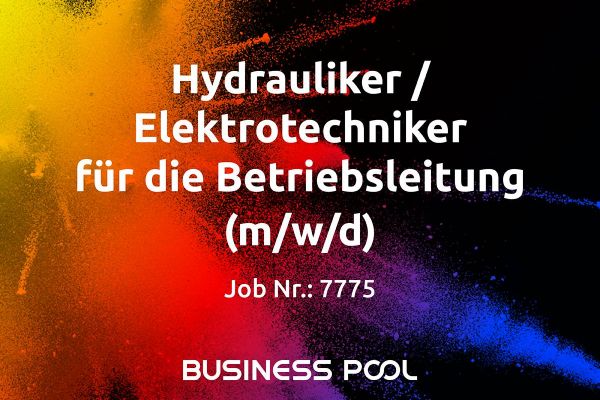 Hydrauliker / Elektrotechniker für Betriebsleitung gesucht! (m/w/d)