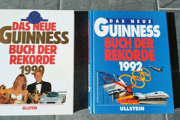2 Bücher "Guinness Buch der Rekorde" 1990 und 1992