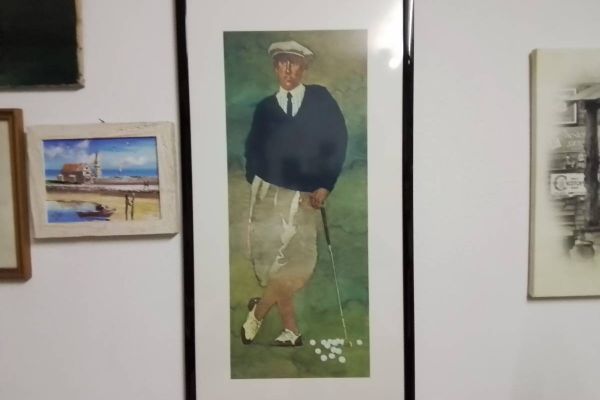Porträt Golfspieler