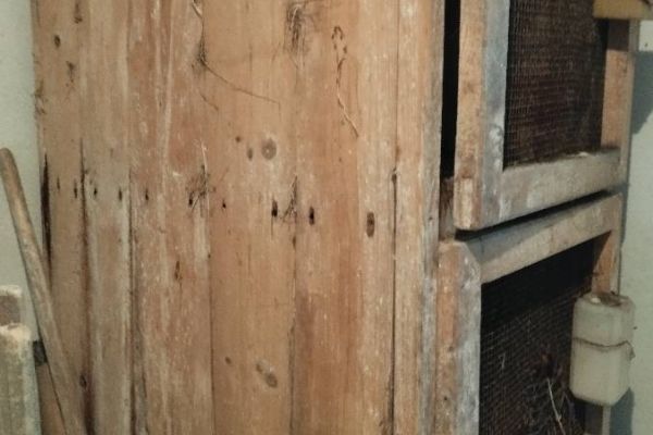 Kaninchenstall aus Holz