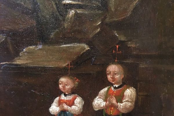 Alte Ölbilder Rahmen Holzfiguren  auch Restaurierungsbedürftig gesucht
