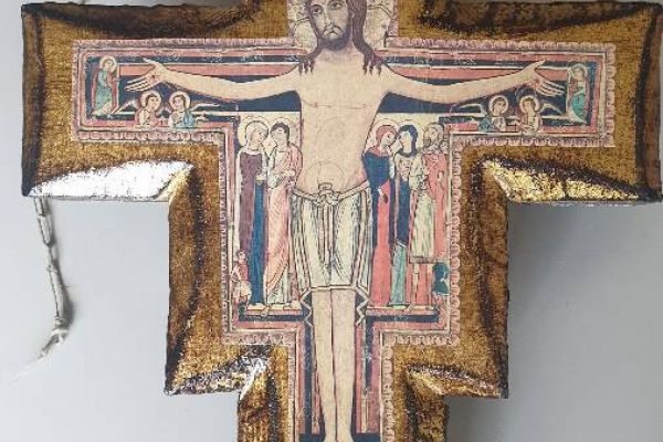 Wand-Tafelkreuz-Bild San Damiano