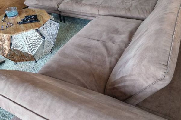 Großes BULLFROG Designer Sofa mit Hocker