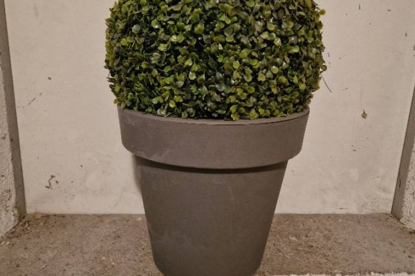 Künstlicher Buchsbaum mit Topf