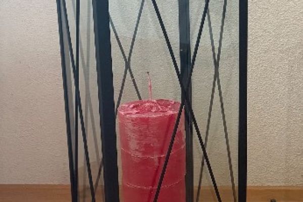 Laterne mit Kerze