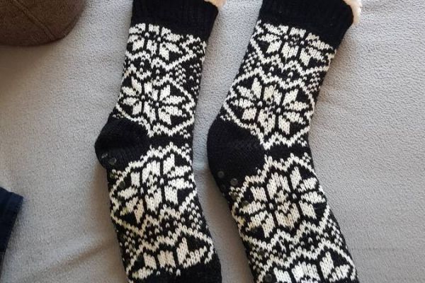 Kuschelsocken mit antirutschsohle gr39