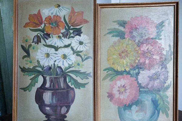 2 alte Ölbilder zu verkaufen
