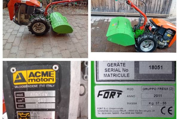Ackerfräse Fort Diesel mit Grasmulcher