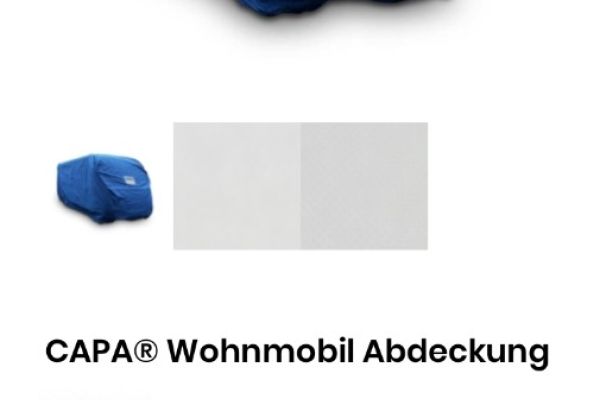 CAPA Wohnmobilabdeckung Farbe Grau Länge bis 620cm B 240