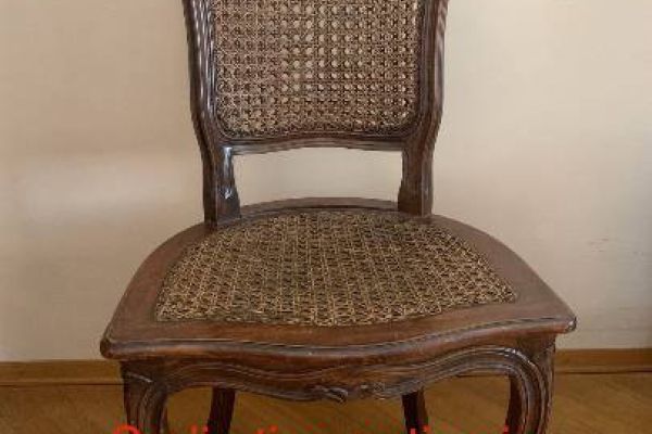 Sedia  con paglietta viennese