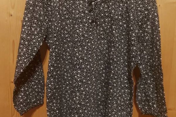 Secondhand: Baumwoll-Bluse mit Blumenmuster