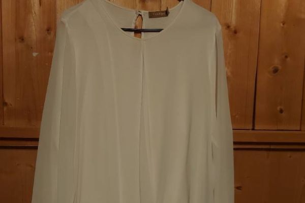 Secondhand: elegante weiße Bluse