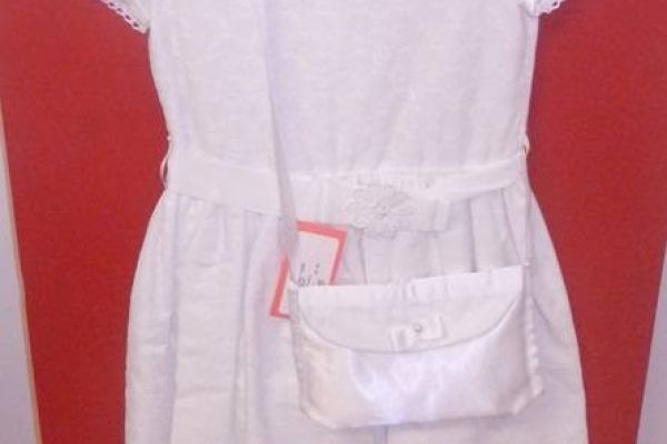 Erstkommunionskleid mit Bolero und Tasche