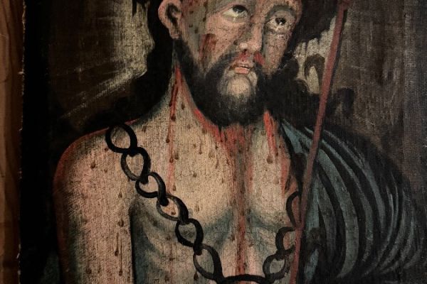 Ölgemälde. Ecce Homo Antik
