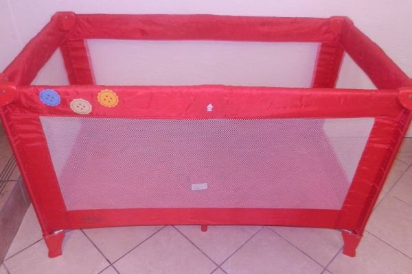 Rot Campingbett / lettino camping Foppapedretti